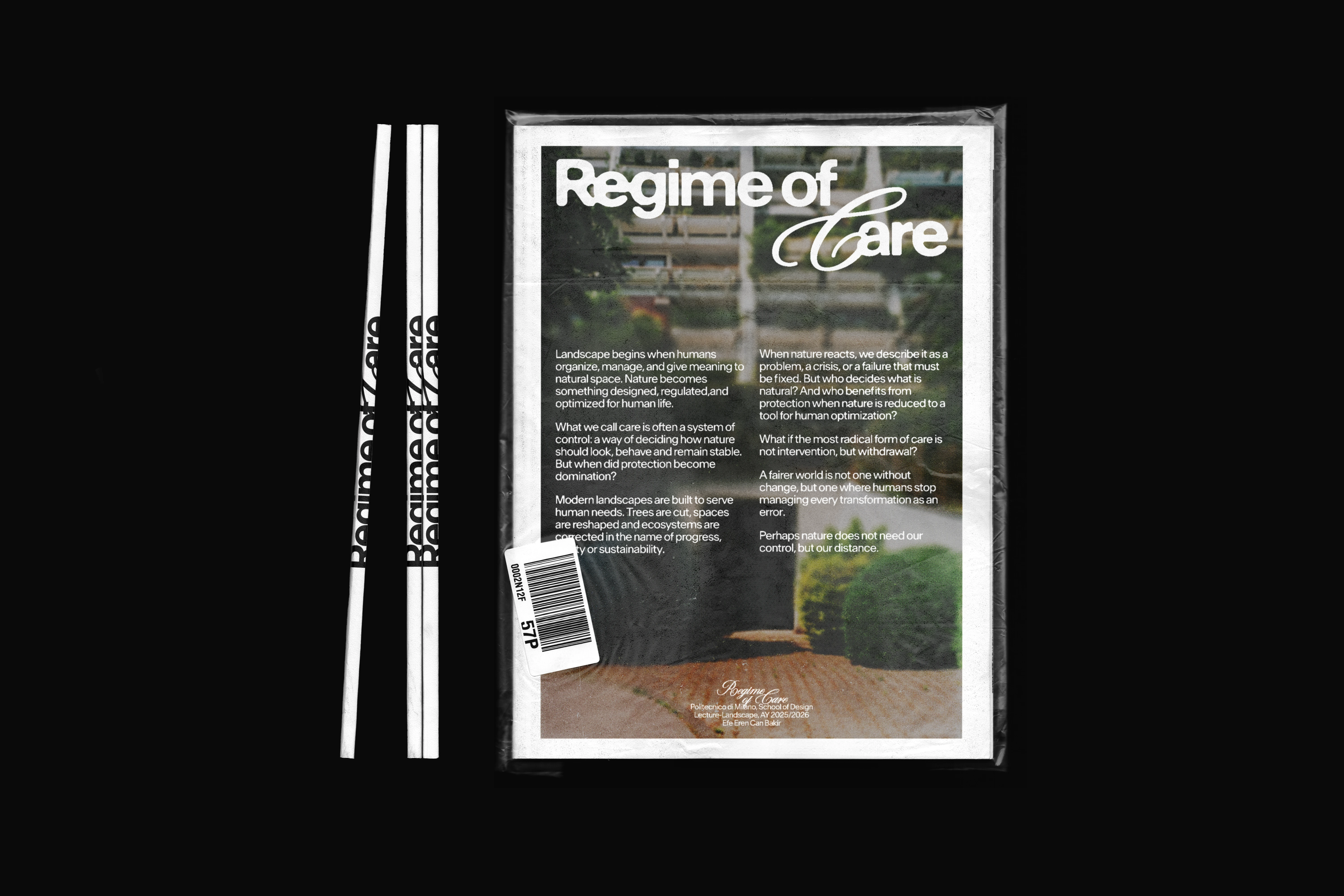Regime of Care poster mockup
